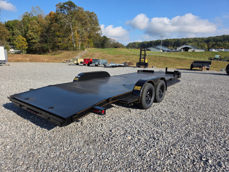 New 2026 P & T Trailers 7K 82X20 CARHAULER STEEL 5'' C CHANNEL SU Equipment Trailer