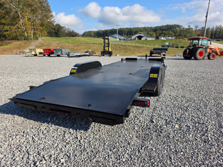 New 2026 P & T Trailers 7K 82X20 CARHAULER STEEL 5'' C CHANNEL SU Equipment Trailer