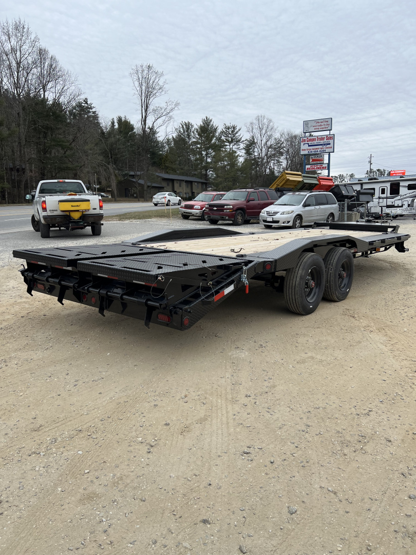 New 2026 Iron Bull EHB0224102 Equipment Trailer / 102" WIDE X 24' (20' FLAT 4' DOVETAIL ) RAMPPAGE RAMPS / 2-10,000# ELECTRIC BRAKE AXLES / 235/75R 17.5" 18 PLY TIRE AND WHEEL / MATCHING SPARE TIRE AND WHEEL / JUMBO TOOL BOX