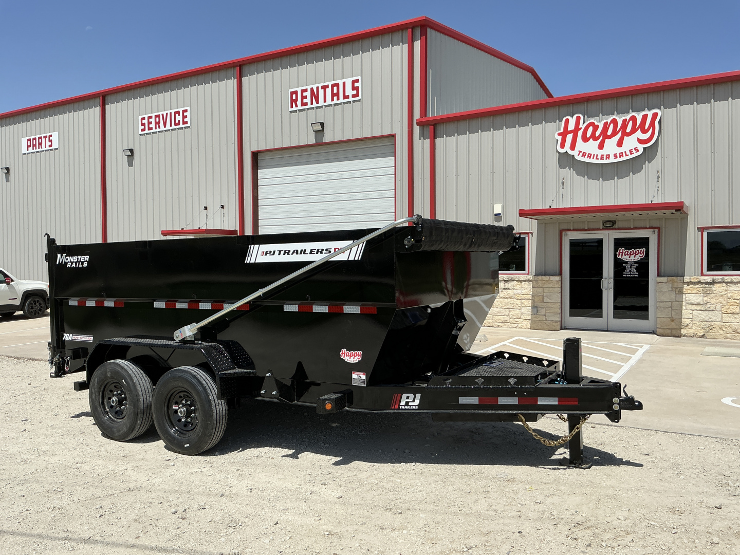New 2026 PJ 83"x14' BP Tandem Axle Low Pro Telescopic Dump w/ 48" Sides – DT Voyager Package