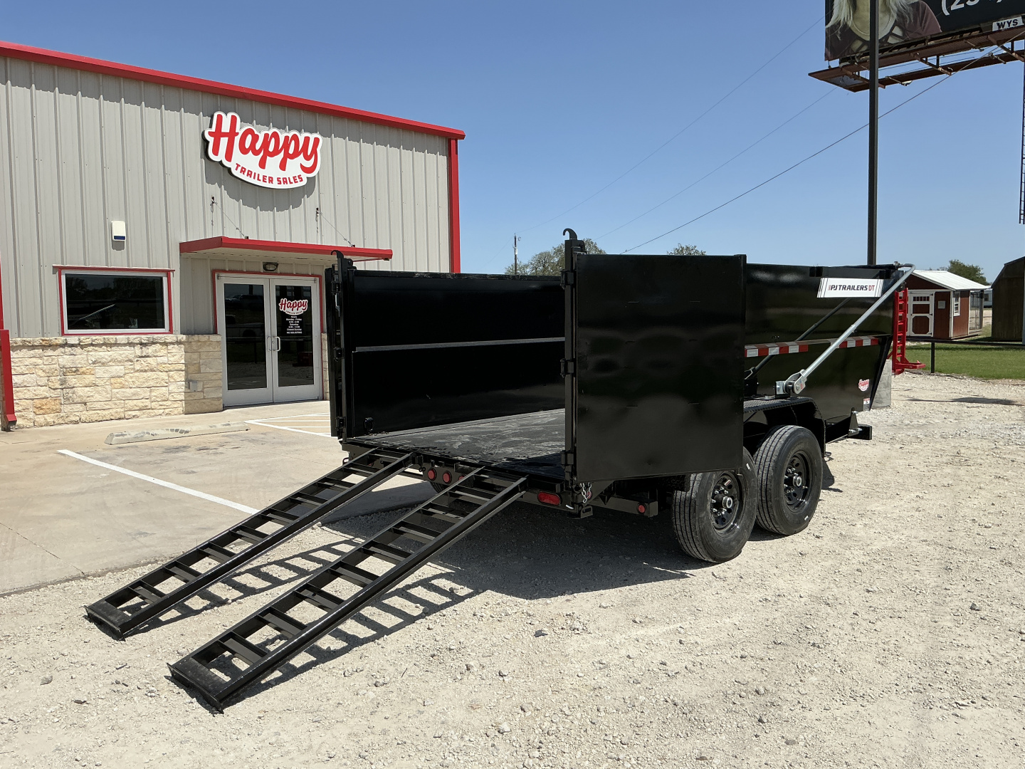New 2026 PJ 83"x14' BP Tandem Axle Low Pro Telescopic Dump w/ 48" Sides – DT Voyager Package