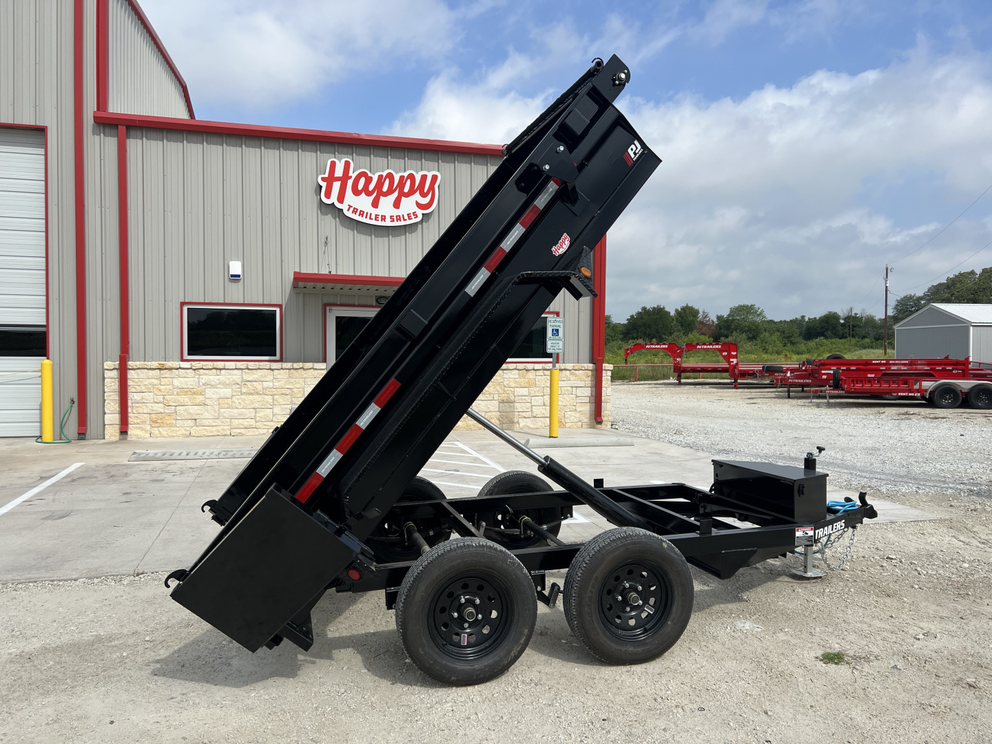 New 2026 PJ 60"x10' Tandem Axle Utility Dump Trailer w/ 18" Sides – D5