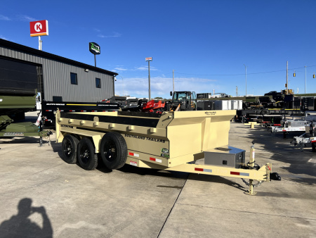 New RARE HUGE DISCOUNT NEW 2026 Southland 14ft Low Profile Dump Trailer 2-7000 lb axles =14K with Ramps
