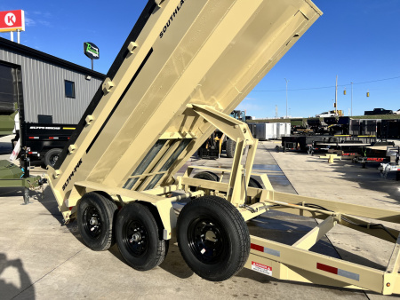 New RARE HUGE DISCOUNT NEW 2026 Southland 14ft Low Profile Dump Trailer 2-7000 lb axles =14K with Ramps
