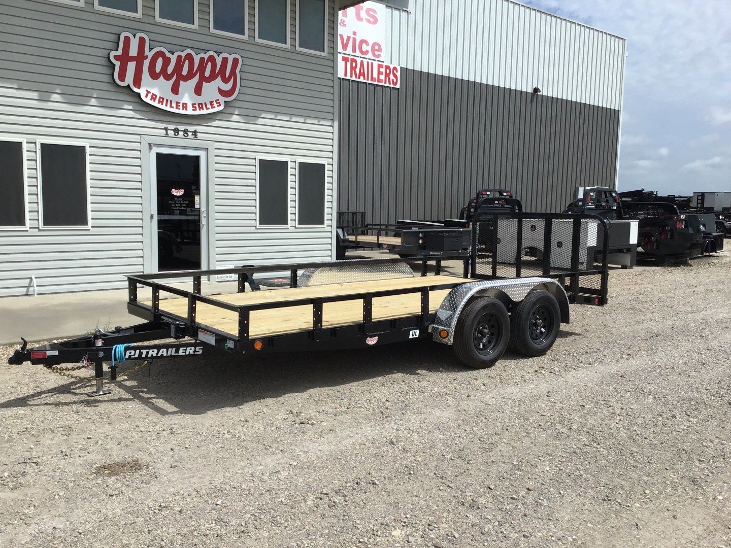 New 2026 PJ 83"x16' Tandem Axle Utility Trailer - UL