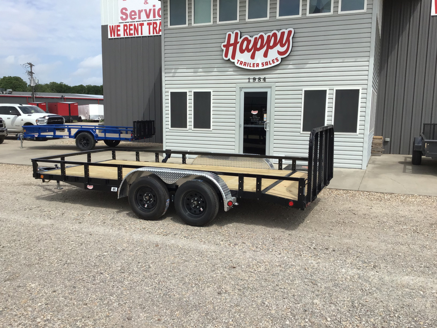 New 2026 PJ 83"x16' Tandem Axle Utility Trailer - UL