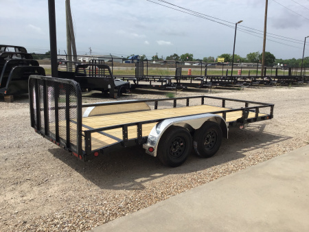 New 2026 PJ 83"x16' Tandem Axle Utility Trailer - UL