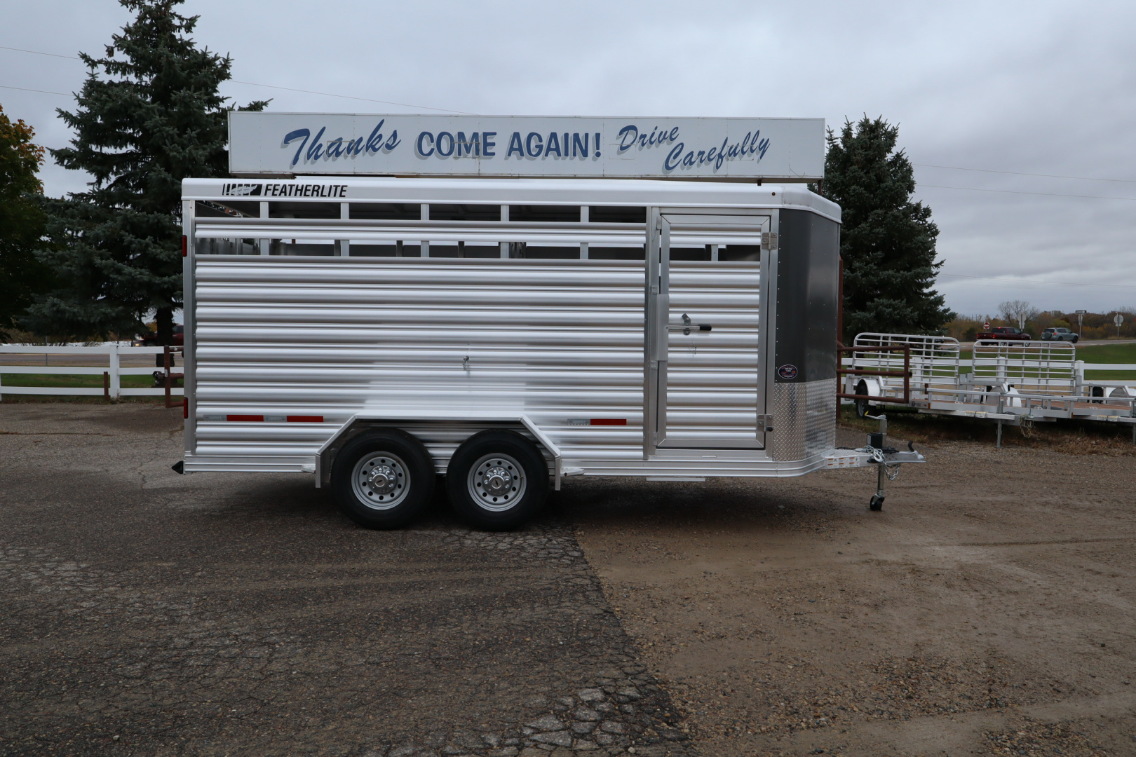 New 2026 Featherlite Trailers 8107 16' BP Stock / Stock Combo Trailer