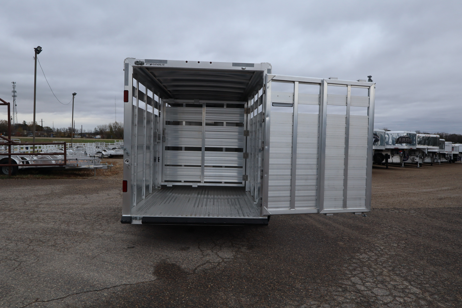 New 2026 Featherlite Trailers 8107 16' BP Stock / Stock Combo Trailer