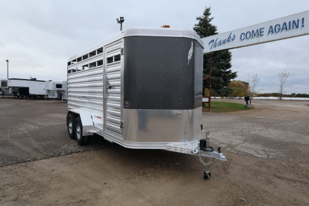 New 2026 Featherlite Trailers 8107 16' BP Stock / Stock Combo Trailer
