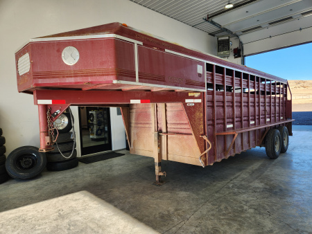 Used 1996 Titan 18' Gooseneck Stock Trailer 14K