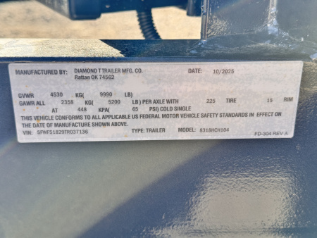 New 2026 Diamond T 7-18 Heavy Car Hauler 10K GVWR