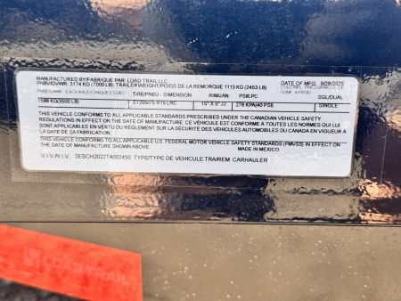 New 2026 Load Trail 7-20 Car Hauler 7K GVWR