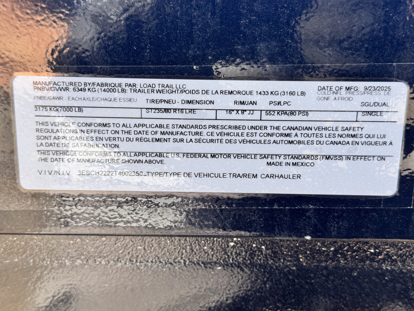 New 2026 Load Trail 7-HD22 Equipment Hauler w/ Max Ramps 14K GVWR