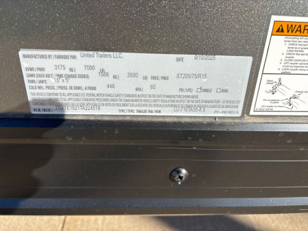 New 2026 United Trailers UJ-716TA35-8.5 Cargo / Enclosed Trailer