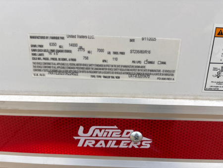 New 2026 United Trailers UXT-8.520TA70 Cargo / Enclosed Trailer