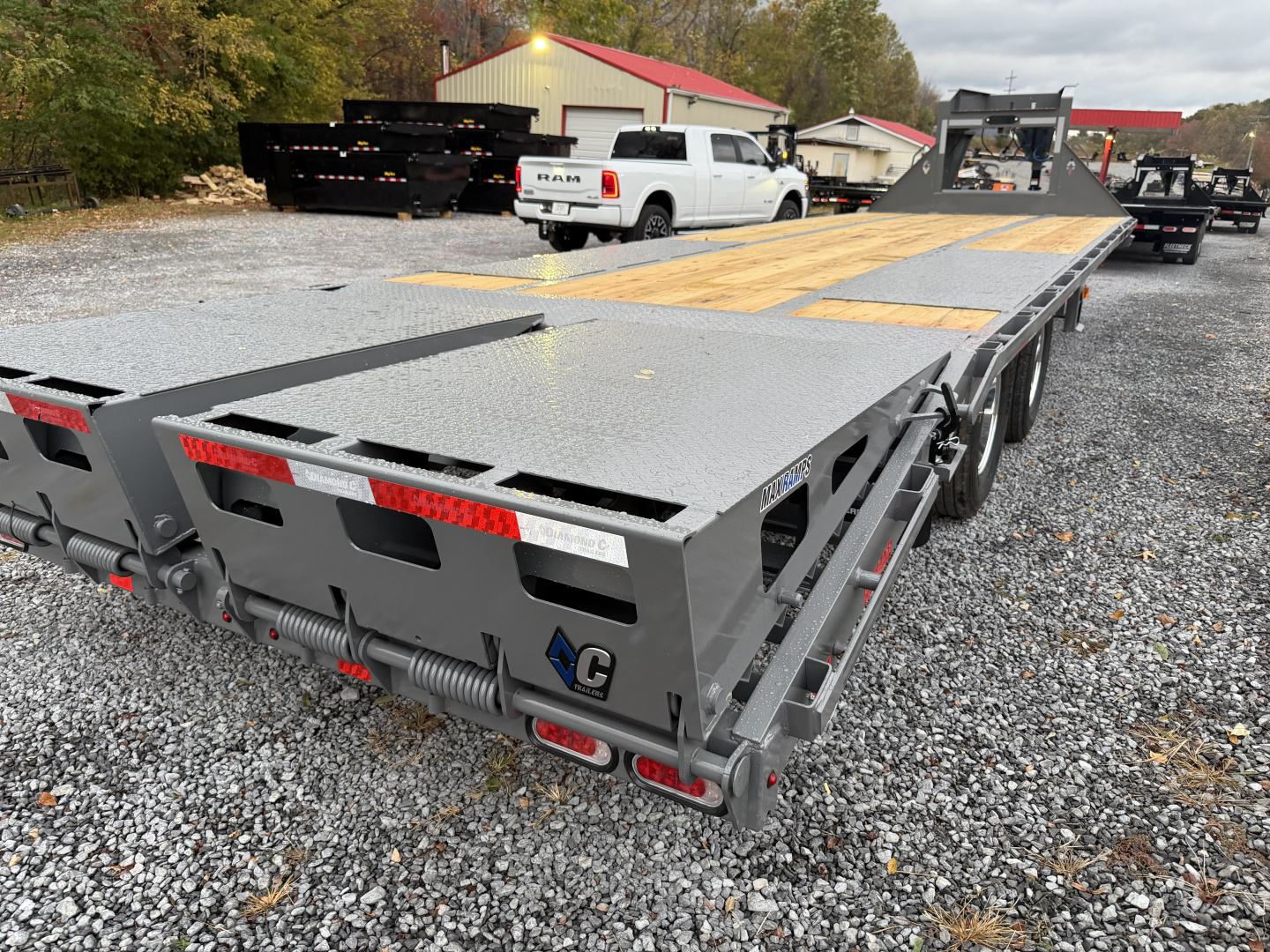 New 2026 Diamond C FMAX210 GOOSENECK TRAILER 23+5 MAX RAMPS ALUMINUM OUTER RIMS