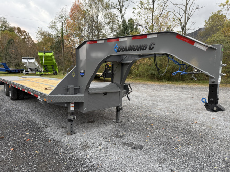 New 2026 Diamond C FMAX210 GOOSENECK TRAILER 23+5 MAX RAMPS ALUMINUM OUTER RIMS