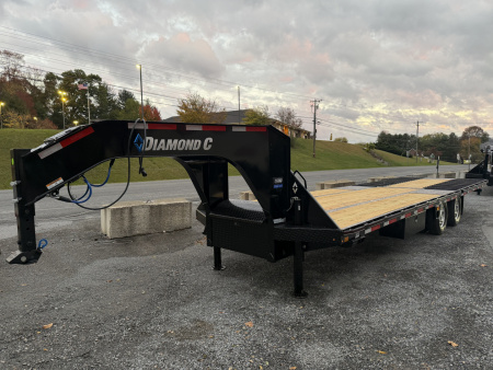 New 2026 Diamond C FMAX210 GOOSENECK TRAILER HYDRO JACKS & DOVE ALUMINUM OUTER RIMS