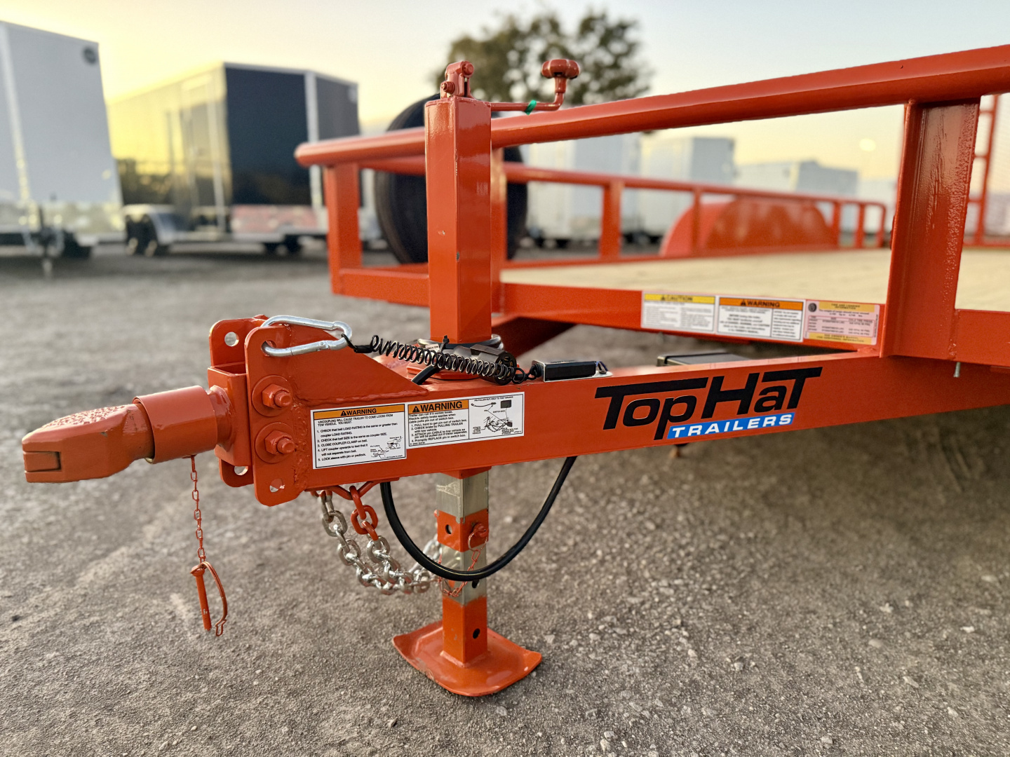 New 2026 Top Hat Trailers MP07-16x83 Orange Utility Trailer