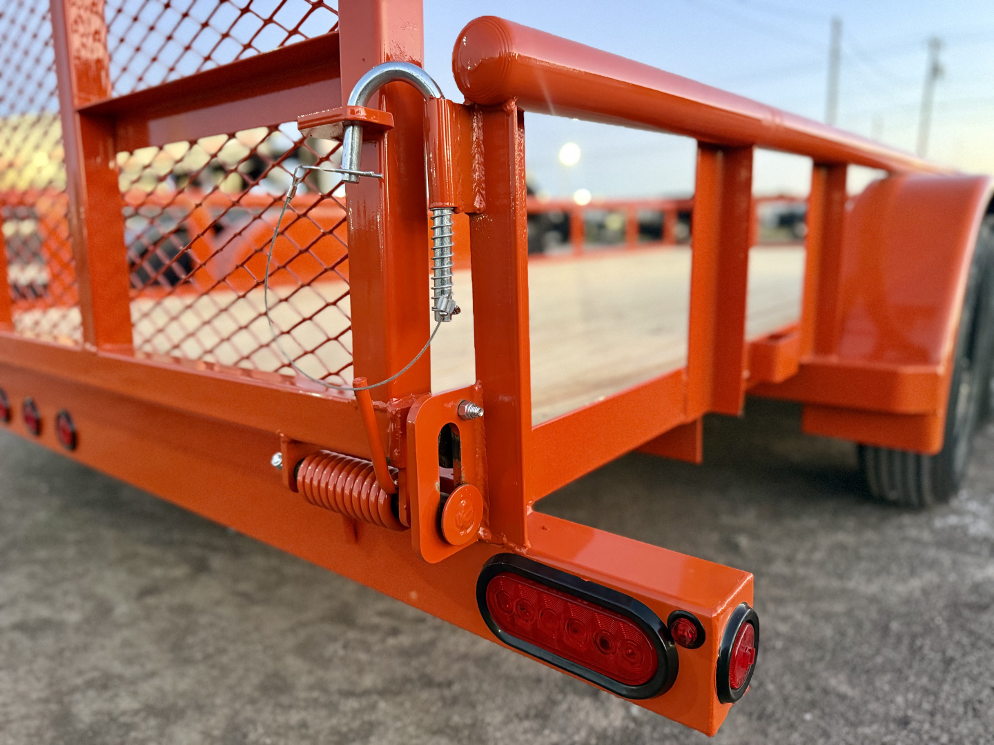 New 2026 Top Hat Trailers MP07-16x83 Orange Utility Trailer