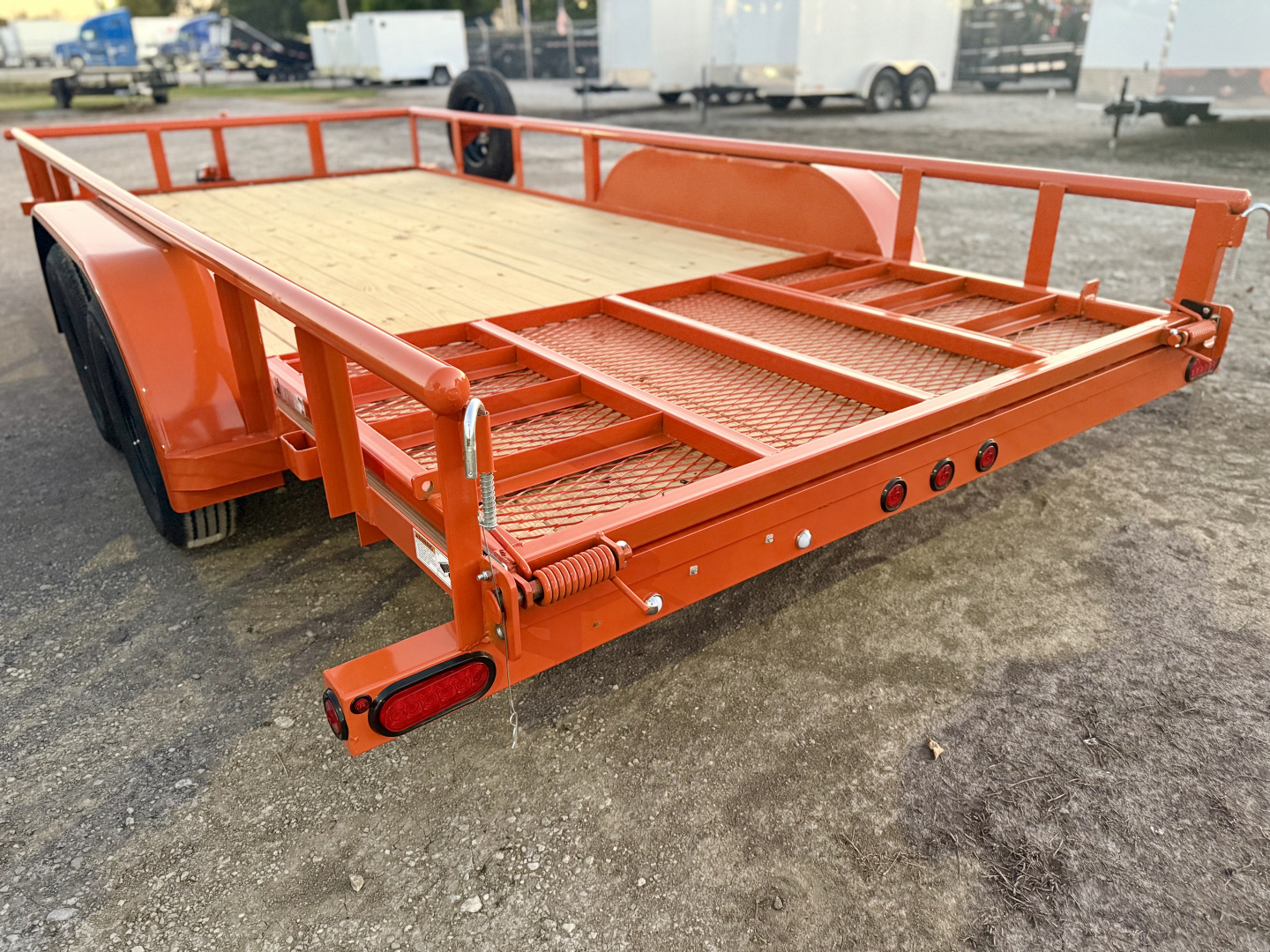 New 2026 Top Hat Trailers MP07-16x83 Orange Utility Trailer