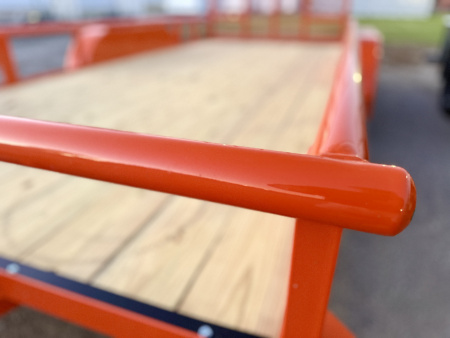 New 2026 Top Hat Trailers MP07-16x83 Orange Utility Trailer