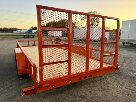 New 2026 Top Hat Trailers MP07-16x83 Orange Utility Trailer