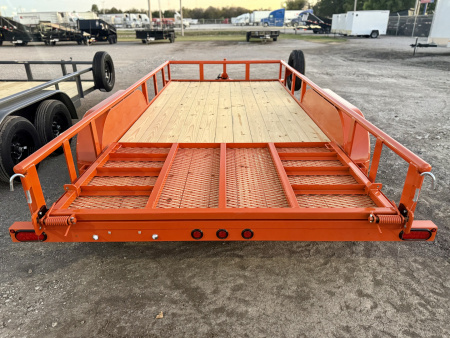 New 2026 Top Hat Trailers MP07-16x83 Orange Utility Trailer