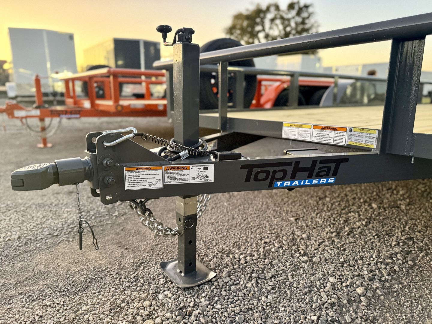 New 2026 Top Hat Trailers MP07-16x83 Gray Utility Trailer