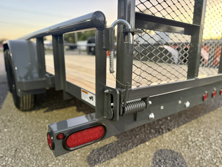 New 2026 Top Hat Trailers MP07-16x83 Gray Utility Trailer