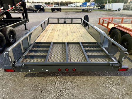 New 2026 Top Hat Trailers MP07-16x83 Gray Utility Trailer