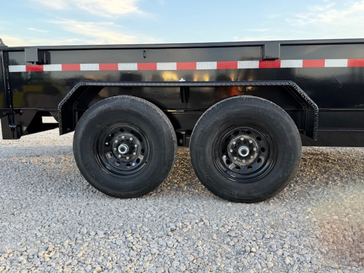 New 2026 Punch Black 83"x14' 14k Scissor Dump Trailer