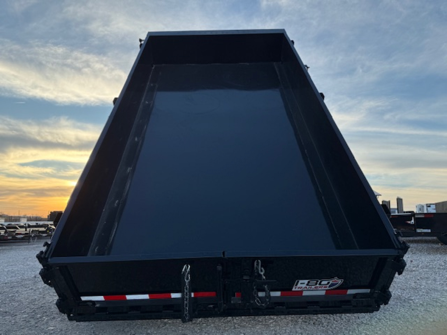 New 2026 Punch Black 83"x14' 14k Scissor Dump Trailer