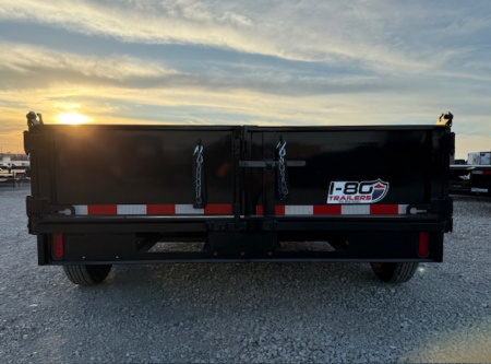 New 2026 Punch Black 83"x14' 14k Scissor Dump Trailer