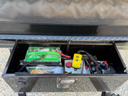 New 2026 Punch Black 83"x14' 14k Scissor Dump Trailer