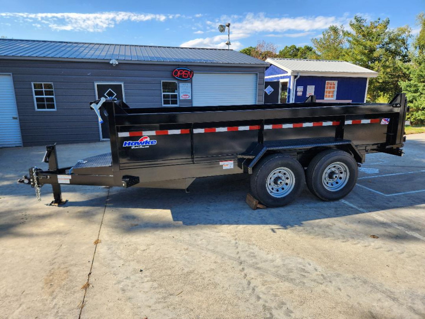 New 2025 Hawke Trailers 7X14 Dump Trailer