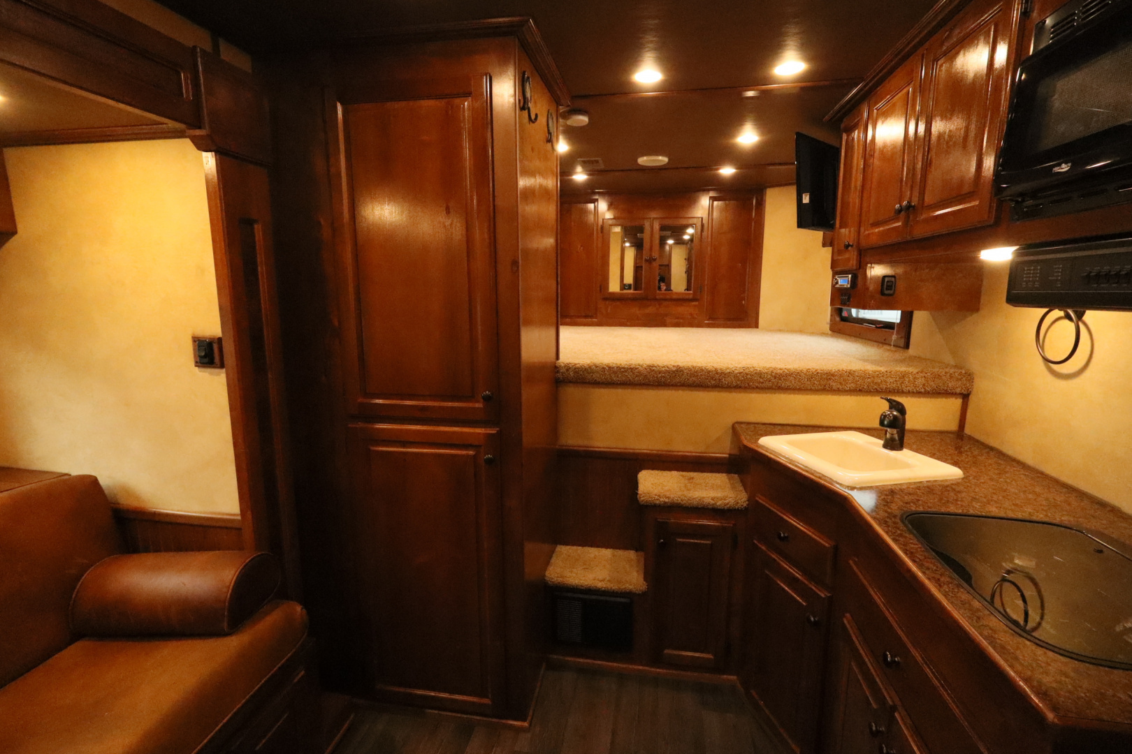 Used 2016 Sundowner 3 Horse LQ W/Slide-out Horse Trailer