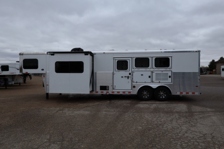 Used 2016 Sundowner 3 Horse LQ W/Slide-out Horse Trailer