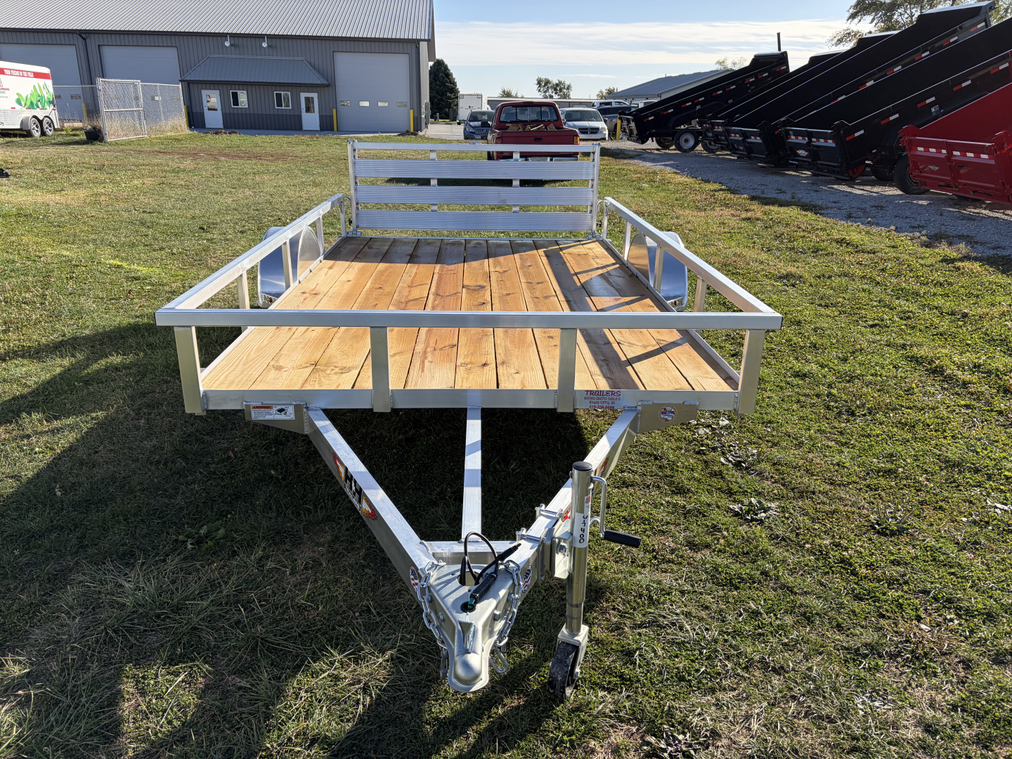 New 2026 H&H Trailers 82x12 Aluminum Rail Side Utility