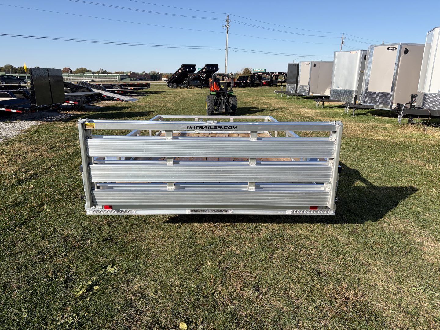New 2026 H&H Trailers 82x12 Aluminum Rail Side Utility