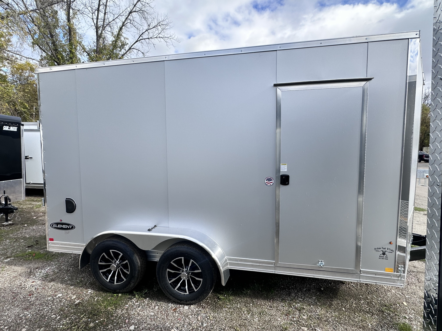 New 2026 LOOK Element 7x14 12" extra height Enclosed Trailer