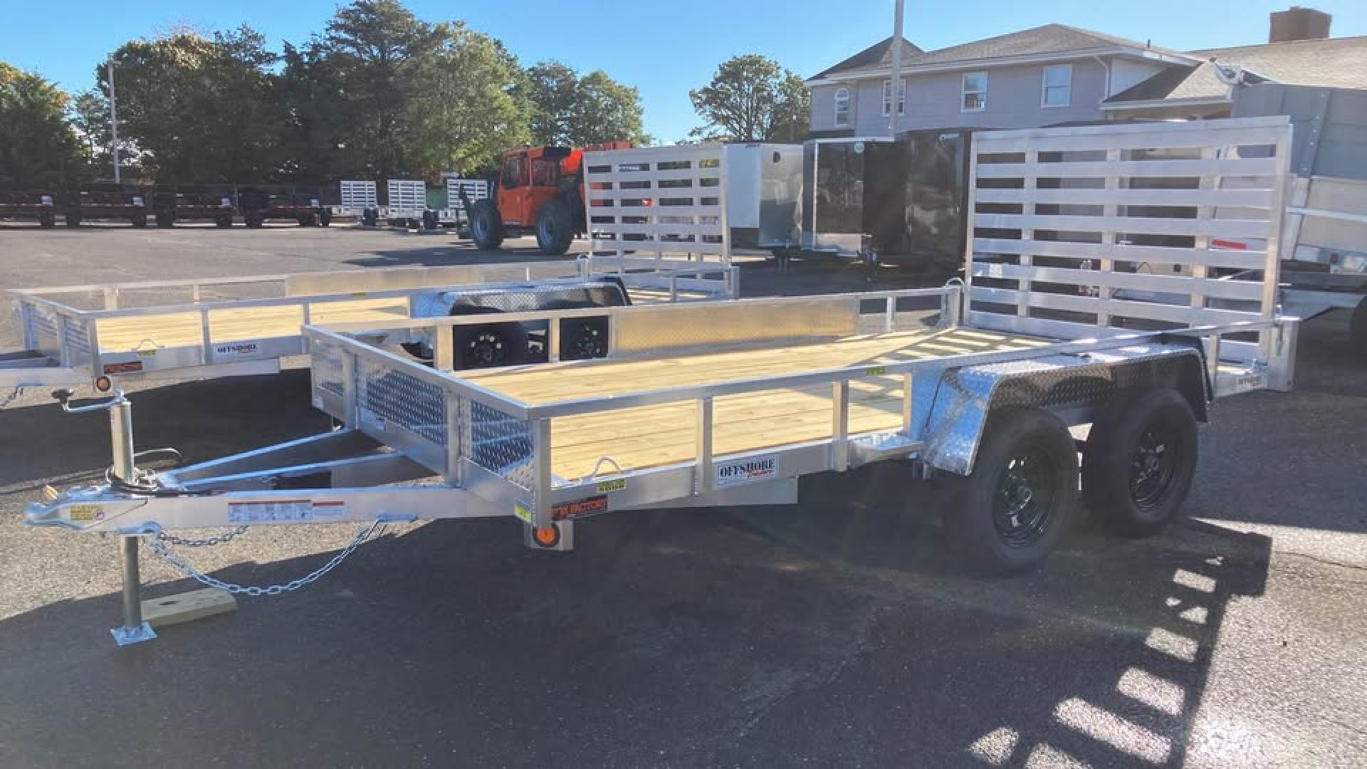 New 2026 Quality Steel and Aluminum 7x14 aluminum Utility Trailer