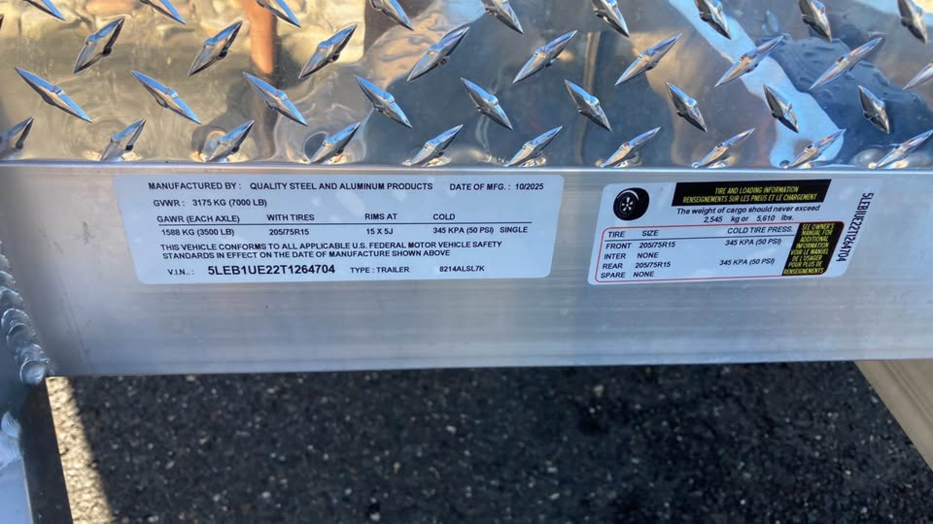 New 2026 Quality Steel and Aluminum 7x14 aluminum Utility Trailer