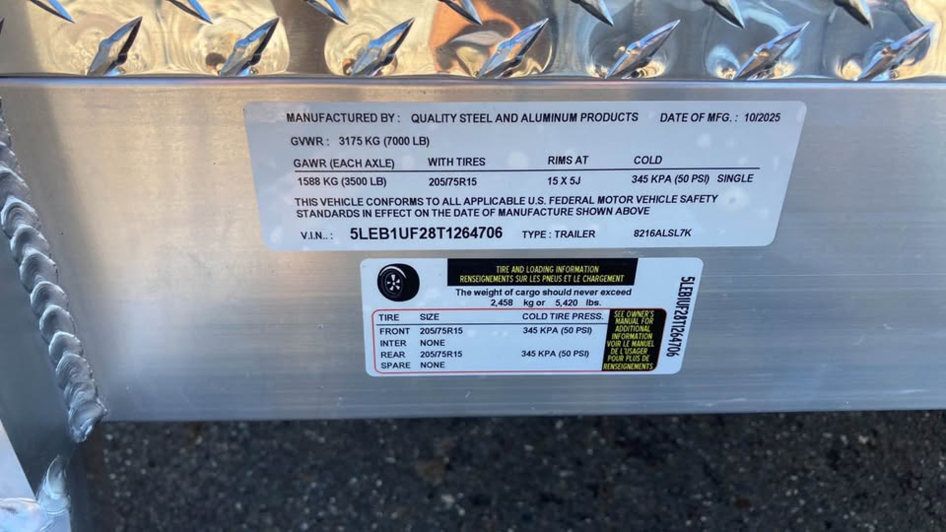 New 2026 Quality Steel and Aluminum 7x16 aluminum Utility Trailer