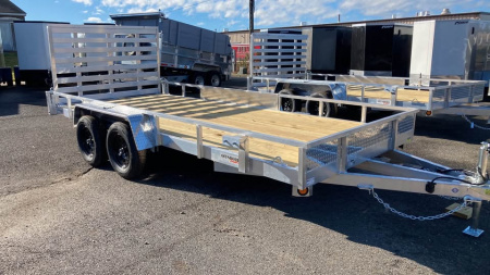 New 2026 Quality Steel and Aluminum 7x16 aluminum Utility Trailer