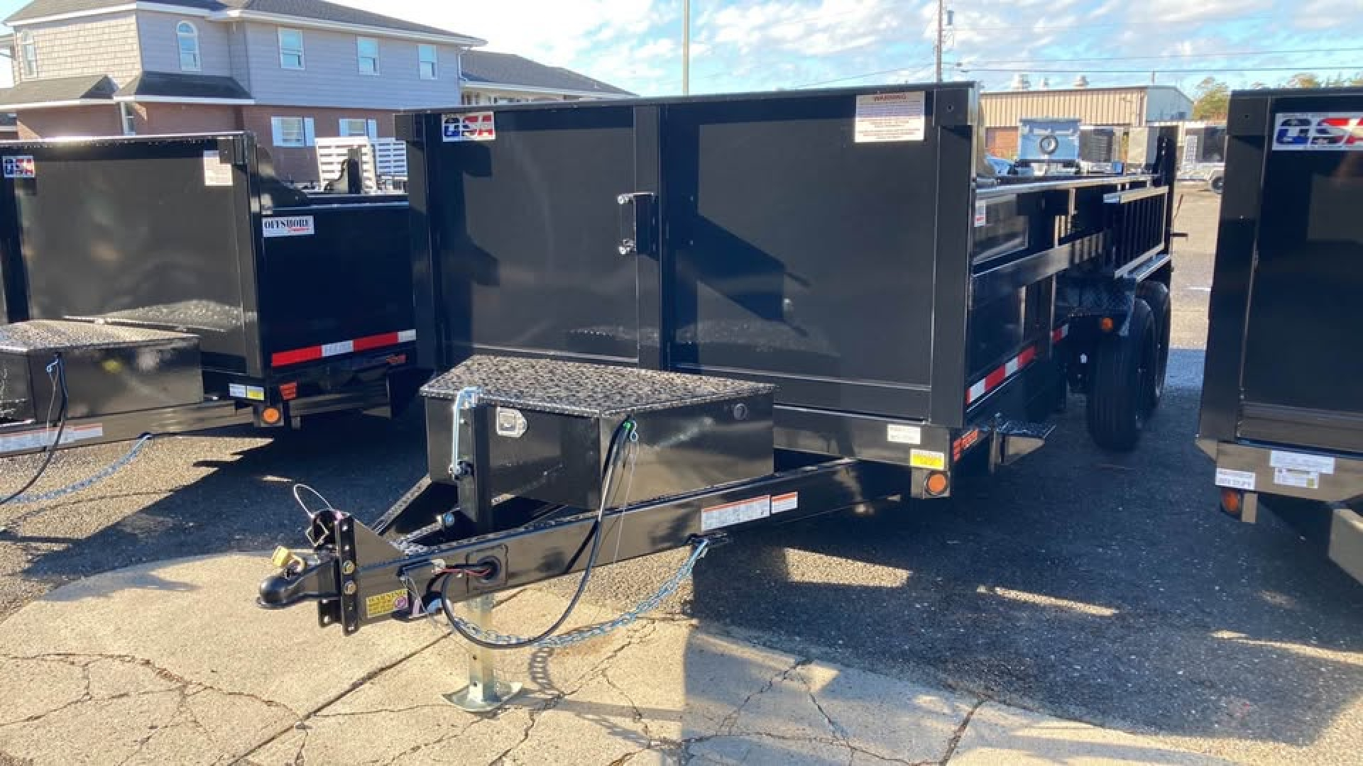 New 2026 Quality Steel and Aluminum 7x16 Dump Trailer