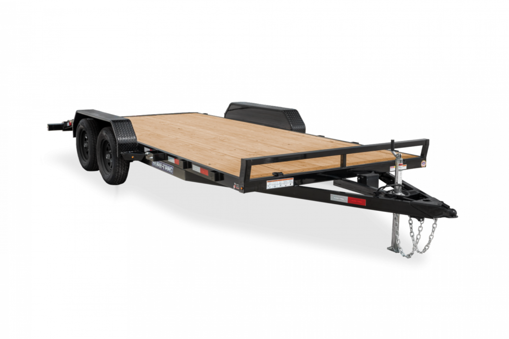 New Sure-Trac 6'10" x 18' Wood Deck Open Car Hauler 7K