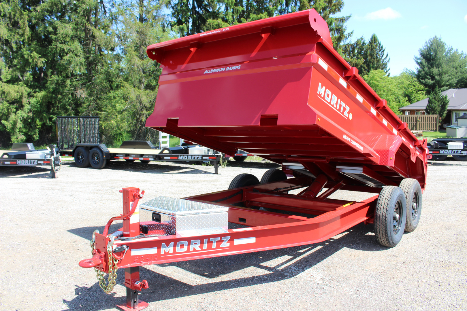 New 2026 Moritz 6' 10" x 14' Heavy Commercial DLH Series Dump Trailer - 14000# GVW