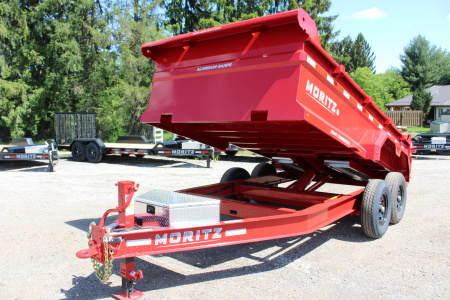 New 2026 Moritz 6' 10" x 14' Heavy Commercial DLH Series Dump Trailer - 14000# GVW